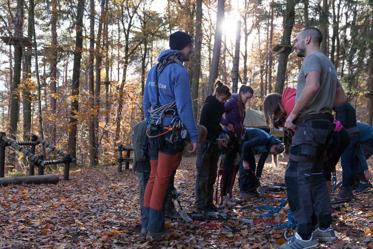 Forestia - Team building - Parc aventure - Préparation | © Forestia-Barbara Brixhe