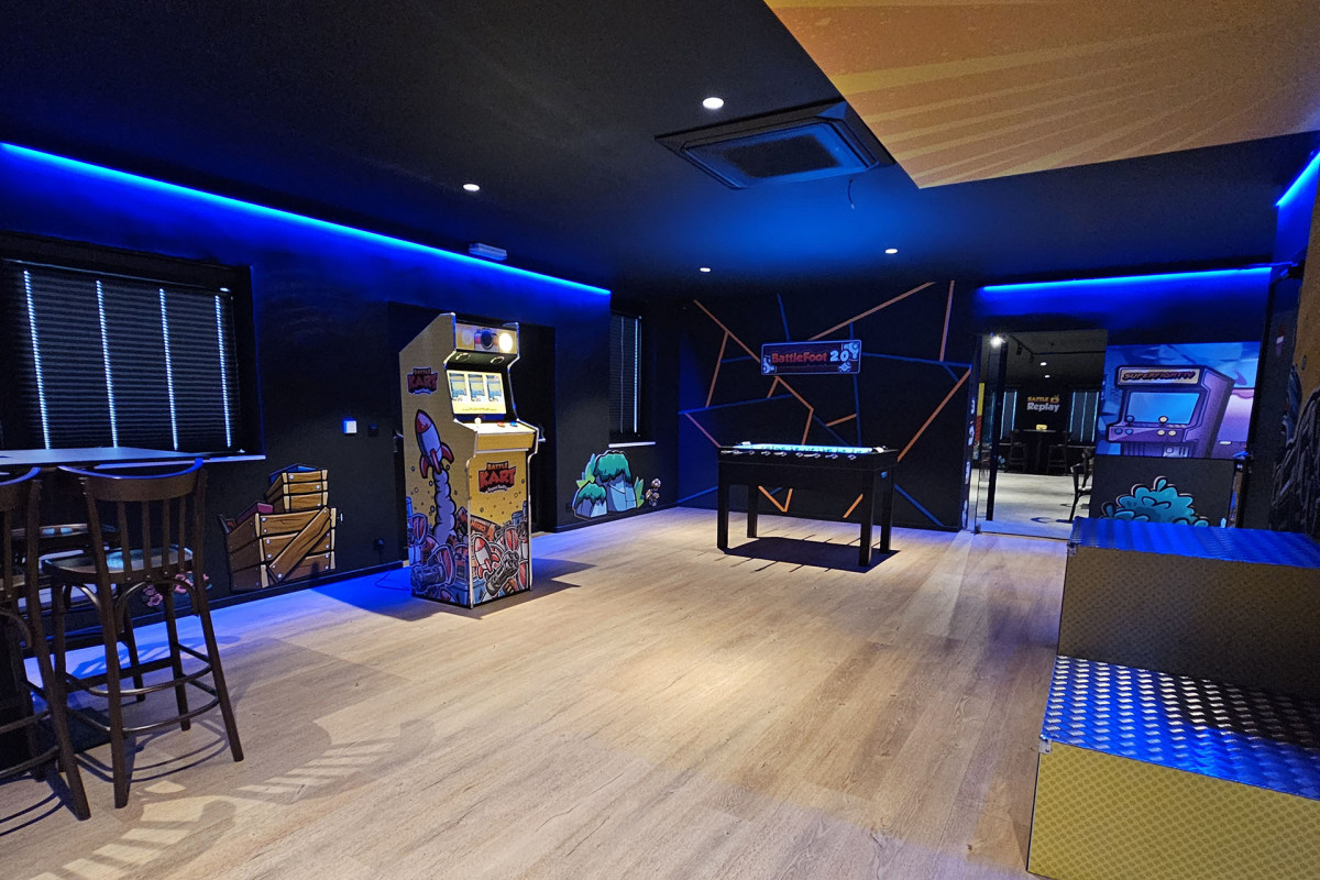 BattleKart Liège-Verlaine - Intérieur - Espace lounge - Vue globale
