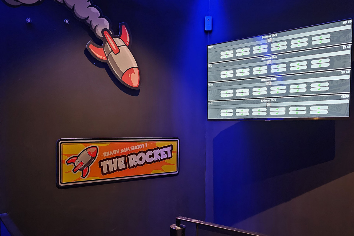 BattleKart Liège-Verlaine - Intérieur - Espace lounge - Ecran