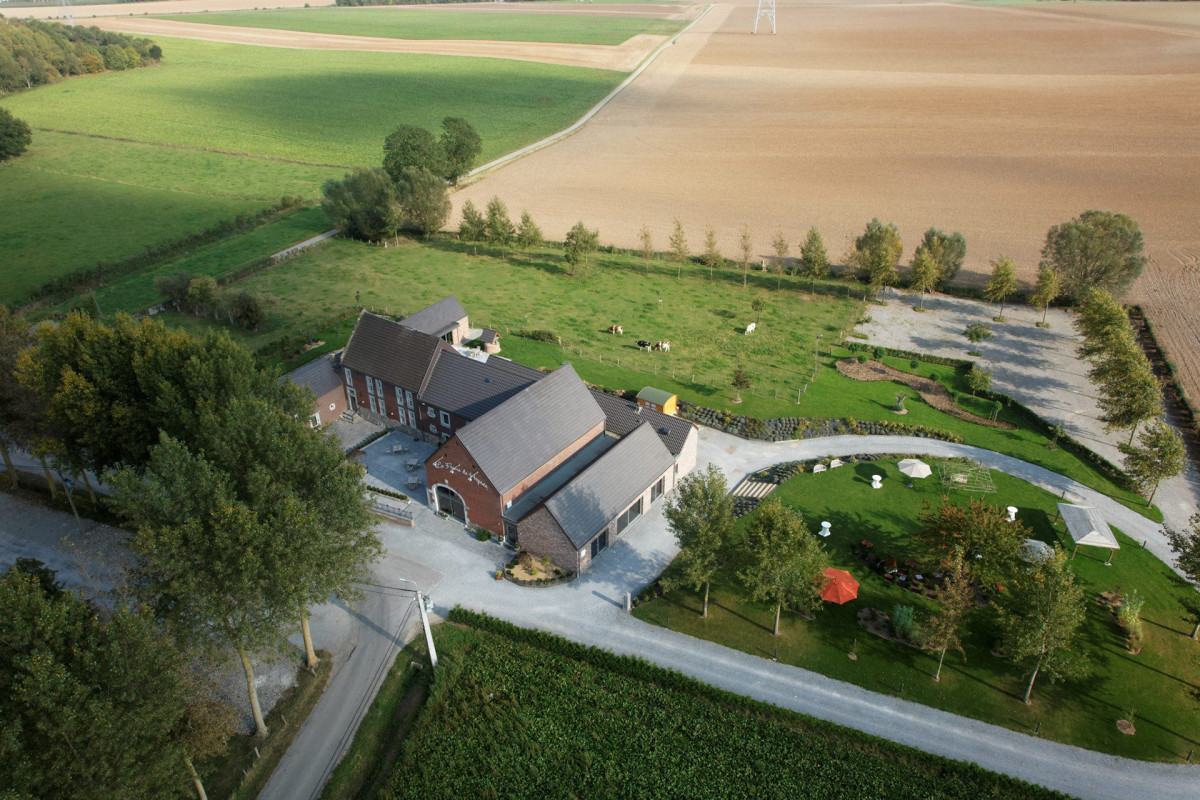 La Ferme de Hepsée - Verlaine - Vue aérienne