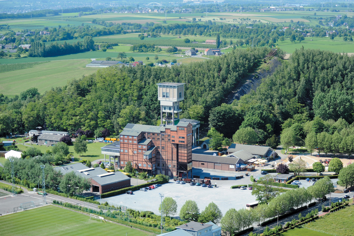 Vue aérienne site Blegny-Mine