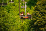 Plopsaland Ardennes - Stavelot - Télésiège Bel RTL - Vue de derrière