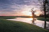 Naxhelet Golf Club - Parcours - Étang - Fin de journée