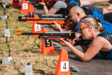 Biathlon Sensation - Liège - Tir optique couché - Vue rapprochée