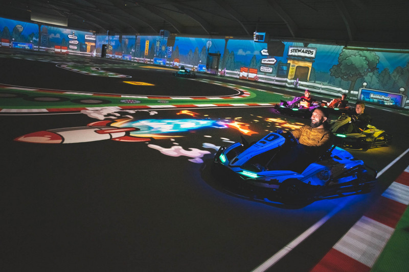 BattleKart Liège-Verlaine - Intérieur - Jeu - BattleRace Classic - Missile - Vue de l'extérieur